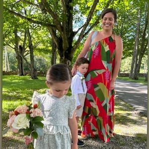 Medium FARM Rio Heliconia One-Shoulder Maxi Dress Size L